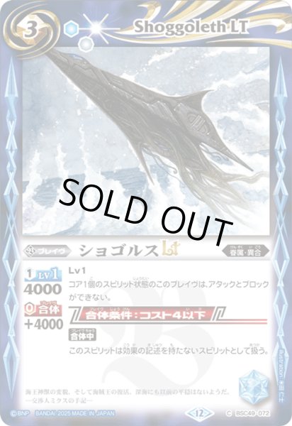 画像1: BSC49-072 ショゴルスLT (1)